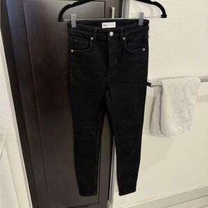 Zara Black High Rise Skinny Jeans